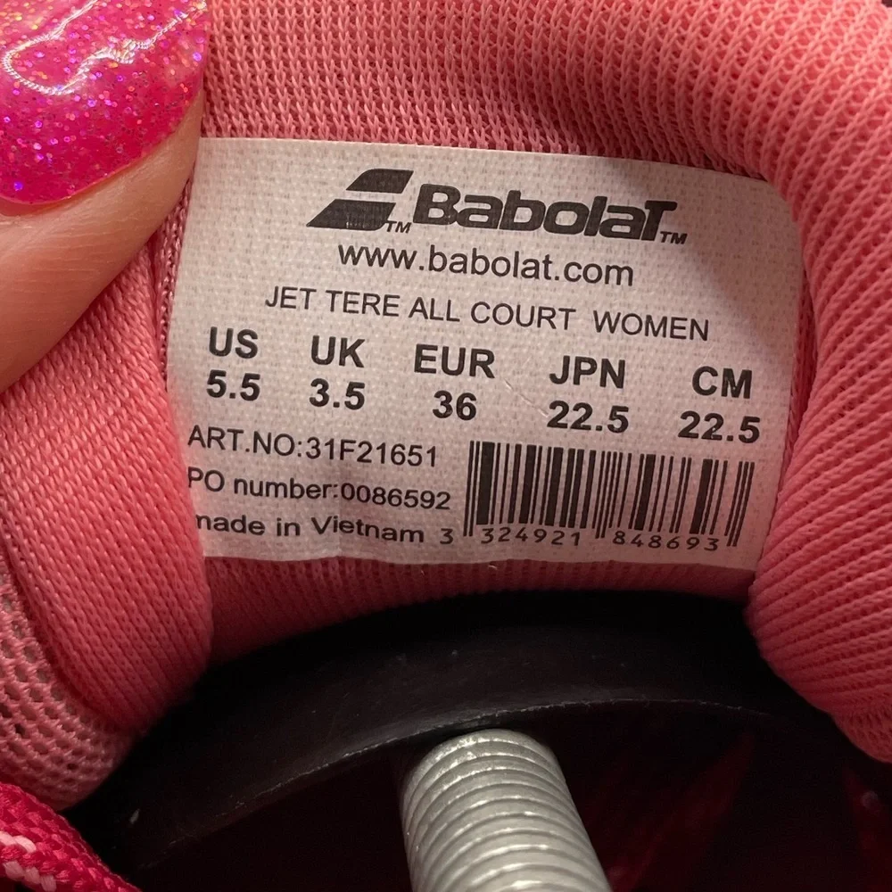 Babolat Jet Tere All Court Women's Pink tennis Shoes size 5.5